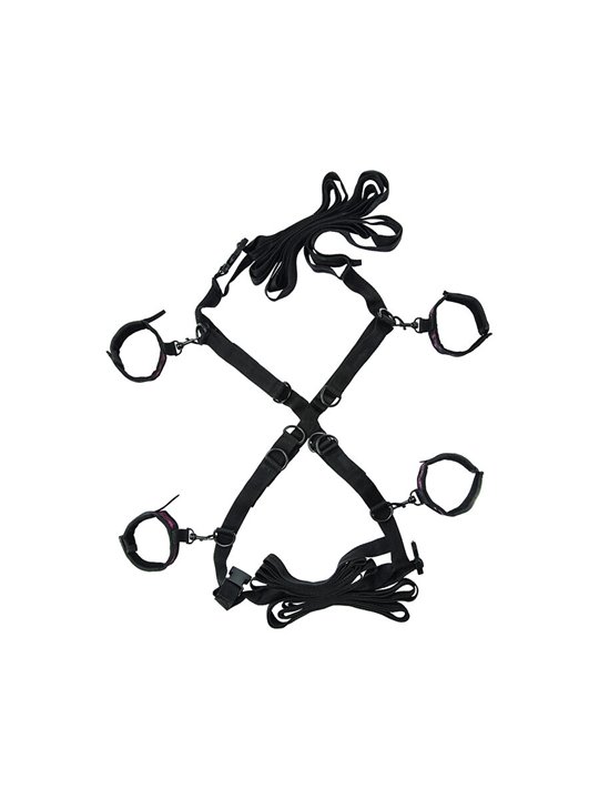 Calexotics Scandal - X-Shaped Bed Constraint with Wrist and Ankle Cuffs
