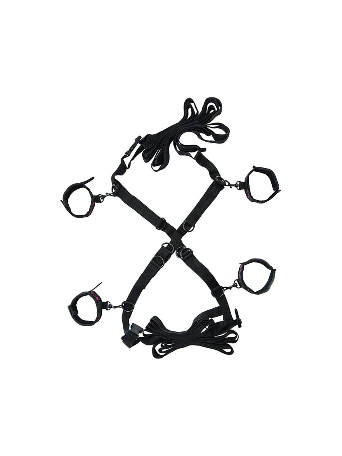 Calexotics Scandal - X-Shaped Bed Constraint with Wrist and Ankle Cuffs