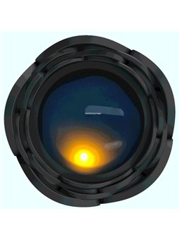 Pretty Love Tarion - Plug Anale Vibrante con Luce Led 12,5 Cm Nero