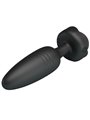 Pretty Love Tarion - Black 12.5 cm Vibrating Anal Plug with LED Light
