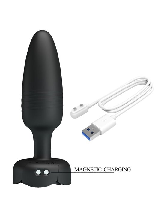 Pretty Love Tarion - Plug Anale Vibrante con Luce Led 12,5 Cm Nero
