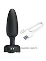 Pretty Love Tarion - Plug Anale Vibrante con Luce Led 12,5 Cm Nero