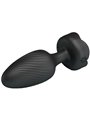 Pretty Love Varian - Black 10.8 cm Vibrating Anal Plug with LED Light