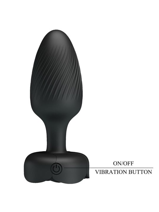 Pretty Love Varian - Plug Anale Vibrante con Luce Led 10,8 Cm Nero