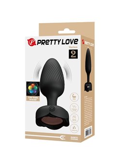 Pretty Love Varian - Plug Anale Vibrante con Luce Led 10,8 Cm Nero