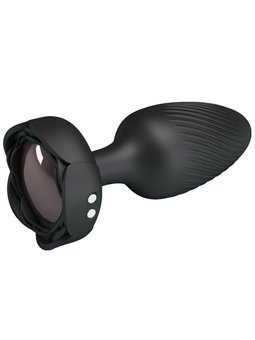 Pretty Love Osborn - Plug Anale Vibrante con Luce Led 9,8 Cm Nero