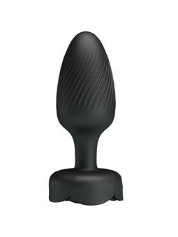 Pretty Love Osborn - Black 9.8 cm Vibrating Anal Plug with LED Light