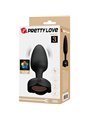 Pretty Love Osborn - Plug Anale Vibrante con Luce Led 9,8 Cm Nero