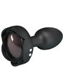 Pretty Love Olman - Black 8.8 cm Vibrating Anal Plug with LED Light