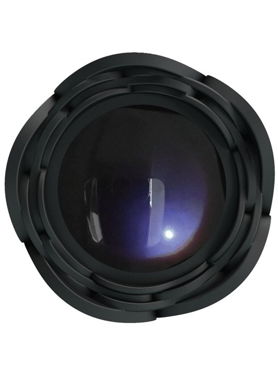 Pretty Love Olman - Black 8.8 cm Vibrating Anal Plug with LED Light