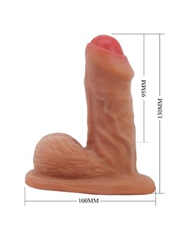 Pretty Love Warnell - Dildo Realistico con Testicoli e Ventosa 9,5 Cm