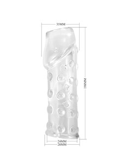 Pretty Love BI-026274M - Guaina Fallica in Silicone Trasparente