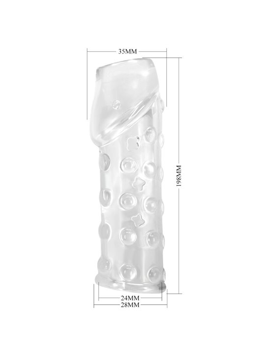 Pretty Love BI-026274M - Transparent Silicone Phallic Sheath