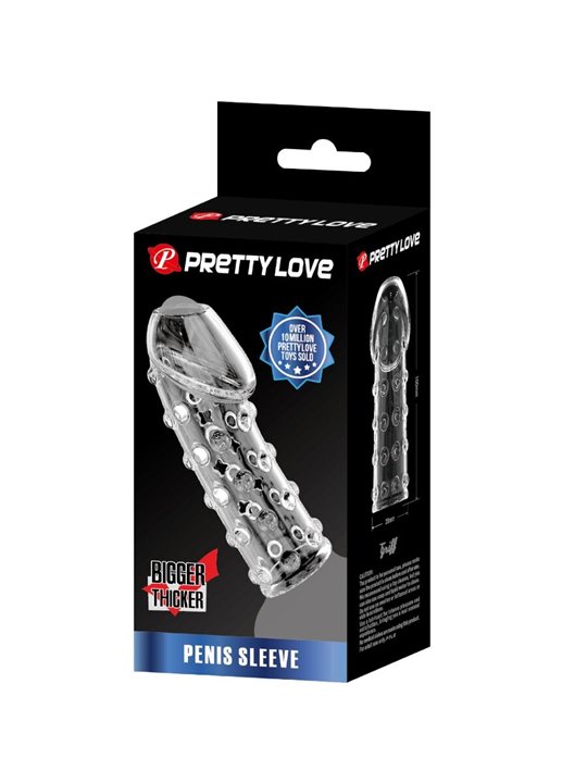 Pretty Love BI-026274M - Guaina Fallica in Silicone Trasparente