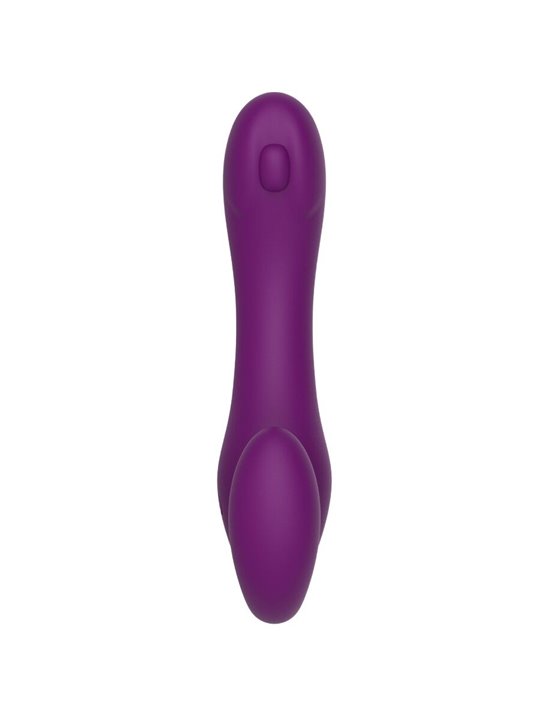 Xocoon Strapless Strap-On - Vibratore 2 in 1 Viola con Telecomando