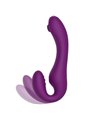 Xocoon Strapless Strap-On - Purple 2-in-1 Vibrator with Remote Control