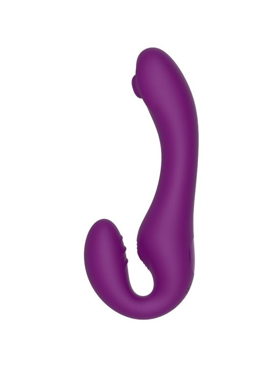 Xocoon Strapless Strap-On - Vibratore 2 in 1 Viola con Telecomando