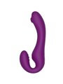 Xocoon Strapless Strap-On - Purple 2-in-1 Vibrator with Remote Control