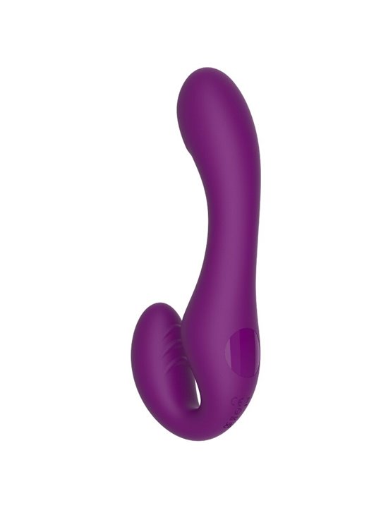 Xocoon Strapless Strap-On - Vibratore 2 in 1 Viola con Telecomando