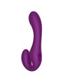 Xocoon Strapless Strap-On - Purple 2-in-1 Vibrator with Remote Control