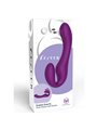 Xocoon Strapless Strap-On - Purple 2-in-1 Vibrator with Remote Control
