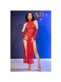 Chilirose CR 4853 - Red Lace Dress with Matching Gloves Size S/M