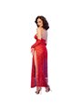 Chilirose CR 4853 - Red Lace Dress with Matching Gloves Size L/XL