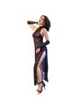 Chilirose CR 4853 - Abito in Pizzo Nero e Guanti Abbinati Taglia L/XL