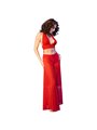 Chilirose CR 4857 - Red Top and Wide-Leg Pants Set Size L