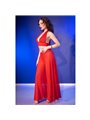 Chilirose CR 4857 - Red Top and Wide-Leg Pants Set Size L