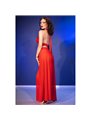 Chilirose CR 4857 - Set Top e Pantaloni a Gamba Larga Taglia L Rosso