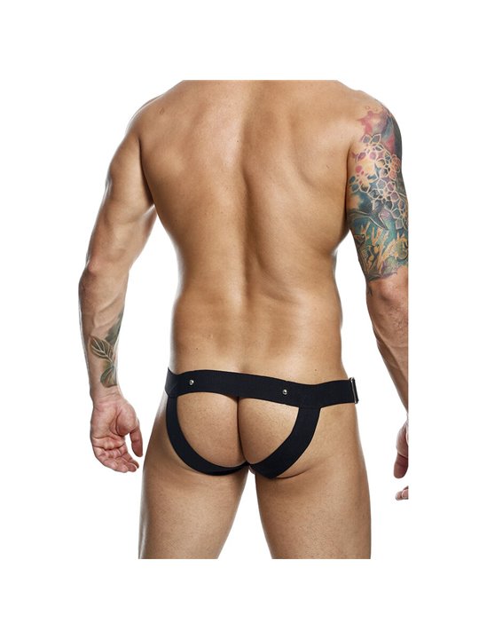 Mob Dngeon Jockstrap - Black Color Phallic Ring Suspender