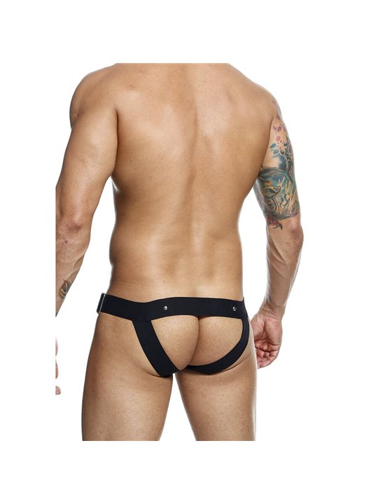 Mob Dngeon Jockstrap - Black Color Phallic Ring Suspender