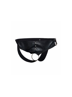 Mob Dngeon Jockstrap - Black Color Phallic Ring Suspender