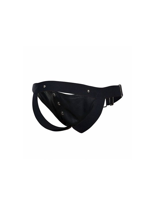 Mob Dngeon Jockstrap - Black Color Phallic Ring Suspender