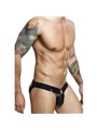 Mob Dngeon Jockstrap - Sospensorio in Pelle Vegana Nera con Catene