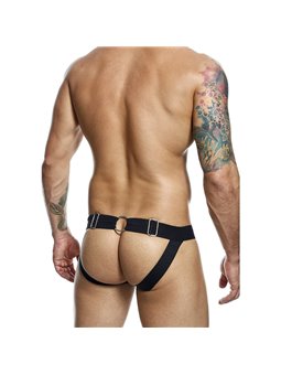 Mob Dngeon Jockstrap - Sospensorio in Pelle Vegana Nera con Catene