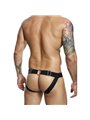 Mob Dngeon Jockstrap - Sospensorio in Pelle Vegana Nera con Catene