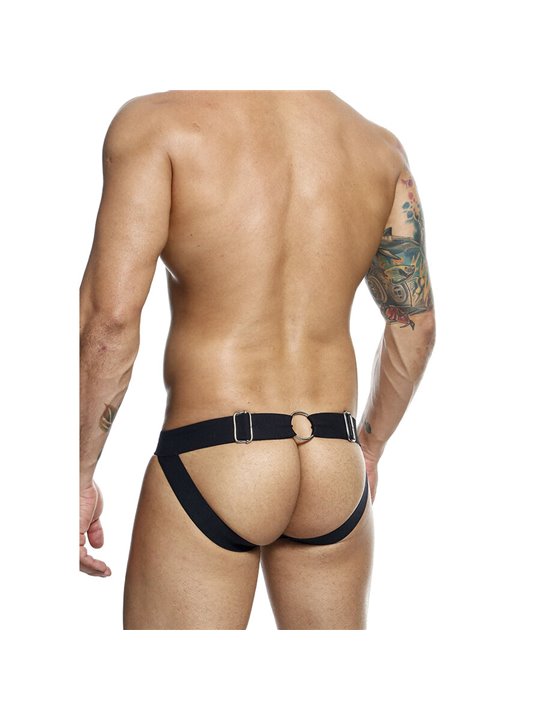 Mob Dngeon Jockstrap - Sospensorio in Pelle Vegana Nera con Catene