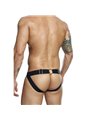Mob Dngeon Jockstrap - Black Vegan Leather with Chains