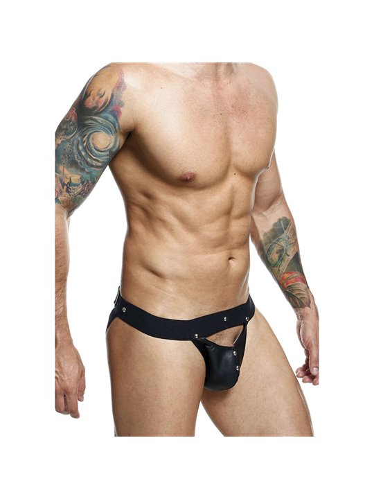 Mob Dngeon Sportsman - Black Suspender with Metallic Details
