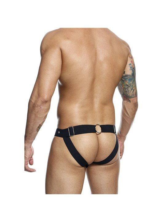 Mob Dngeon Sportsman - Black Suspender with Metallic Details