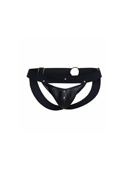 Mob Dngeon Sportsman - Black Suspender with Metallic Details