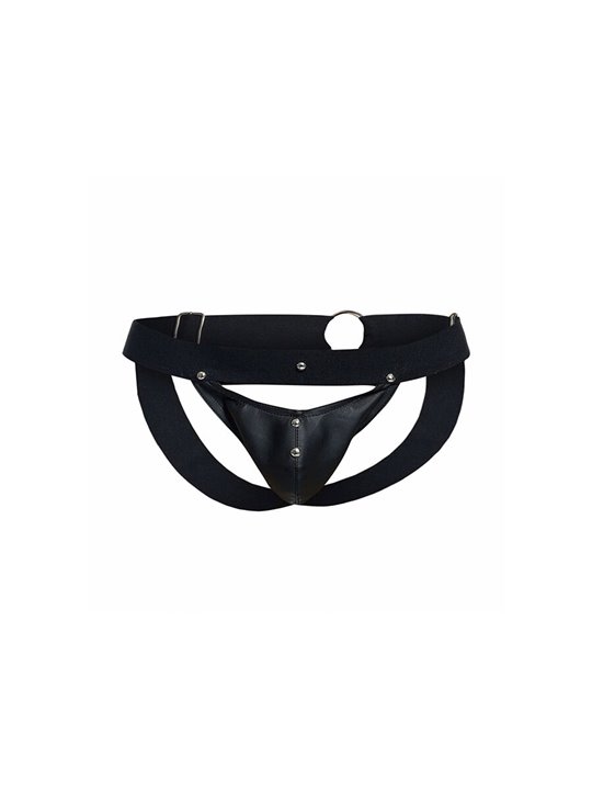 Mob Dngeon Sportsman - Black Suspender with Metallic Details
