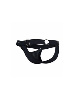 Mob Dngeon Sportsman - Black Suspender with Metallic Details
