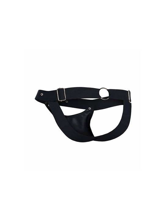 Mob Dngeon Sportsman - Black Suspender with Metallic Details