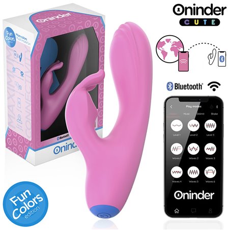 Oninder Cute Love Bunny - Vibratore Rabbit Rosa con App Gratuita