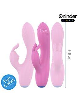 Oninder Cute Love Bunny - Vibratore Rabbit Rosa con App Gratuita