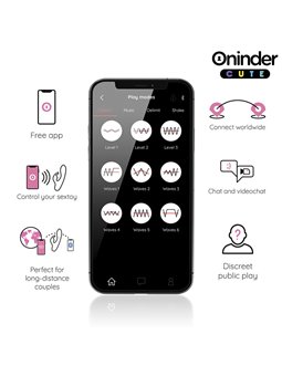 Oninder Cute Love Bunny - Vibratore Rabbit Rosa con App Gratuita