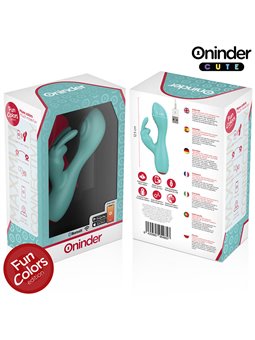 Oninder Cute Love Bunny - Vibratore Rabbit Turchese con App Gratuita